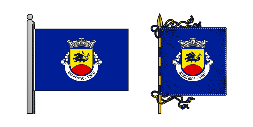 Bandeira e Estandarte Barreiros - Viseu