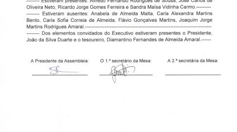 Ata Reunião Ordinária da Assembleia de Freguesia (Reunião Cancelada) - 2025