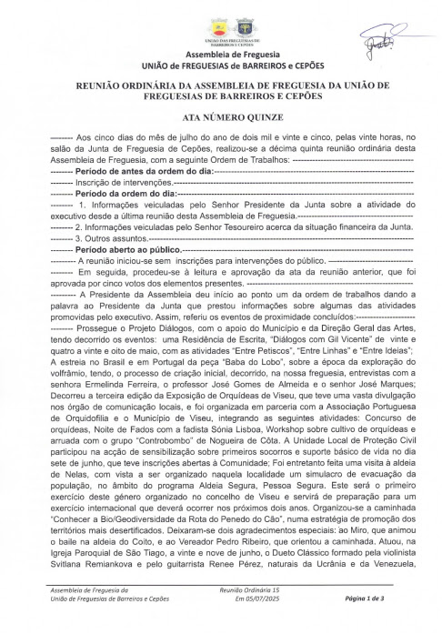 Ata Assembleia 15 – 2025